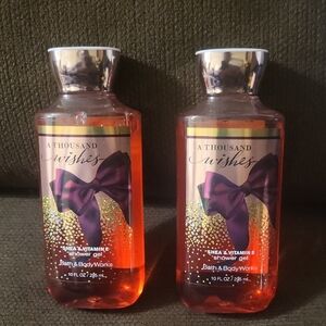 (2) Bath & Body Works A Thousand Wishes Shower Gel - Size 20 fl oz